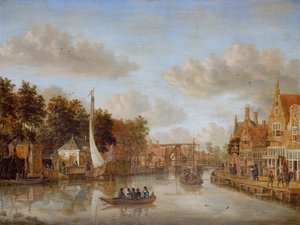 Ámsterdam, una vista en el Overtoom de Jacobus Storck